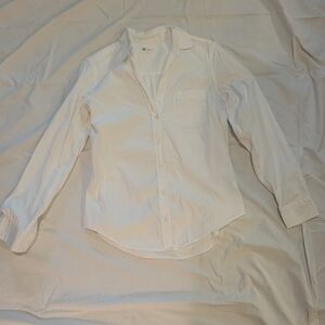 Gap White Collared Button-Up Small